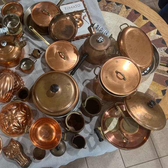 53pc Copper Cookware and Bakeware Collection - Picture 3 of 15